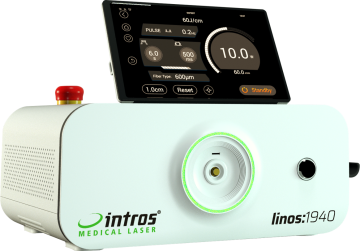 The linos:1940 Diode Laser product by Medapp Healthcare Technology for endovenus laser therapy.